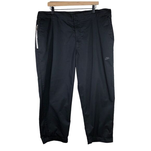 Nike Black Style Essentials Mens Unlined Cropped Sneaker Length Pants 40 - Picture 1 of 11